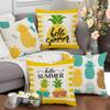 Summer Creative Pineapple Print Pillowcase Home Sofa Cushion Pillowcase Decoration