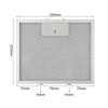Aluminisierte Schichten Schichten von aluminisiertem Fettfilterung Silberne Lüftungsfilter X X Mm Kocher Dunstabzugshaube Filter Keine