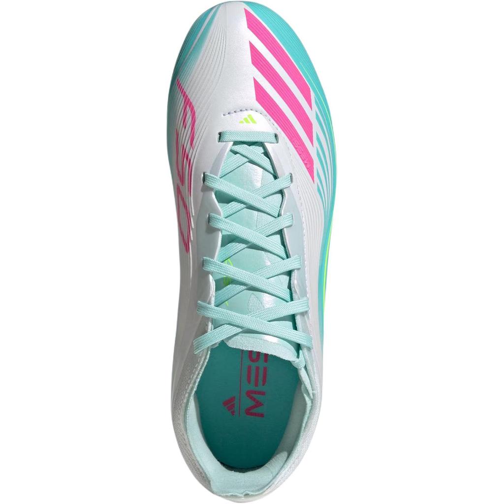 adidas F50 League FG Big Kid Messi Aurora Radiante Pack Kids Sneakers White Cloud-White Lucid-Pink JQ0930