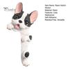 Decorative Wall Plate Sticker 3D French Bulldog Resin Light Switch Cover, Cute Cartoon Dog Socket Creative Ornament Decor, Self-Adhesive Animal