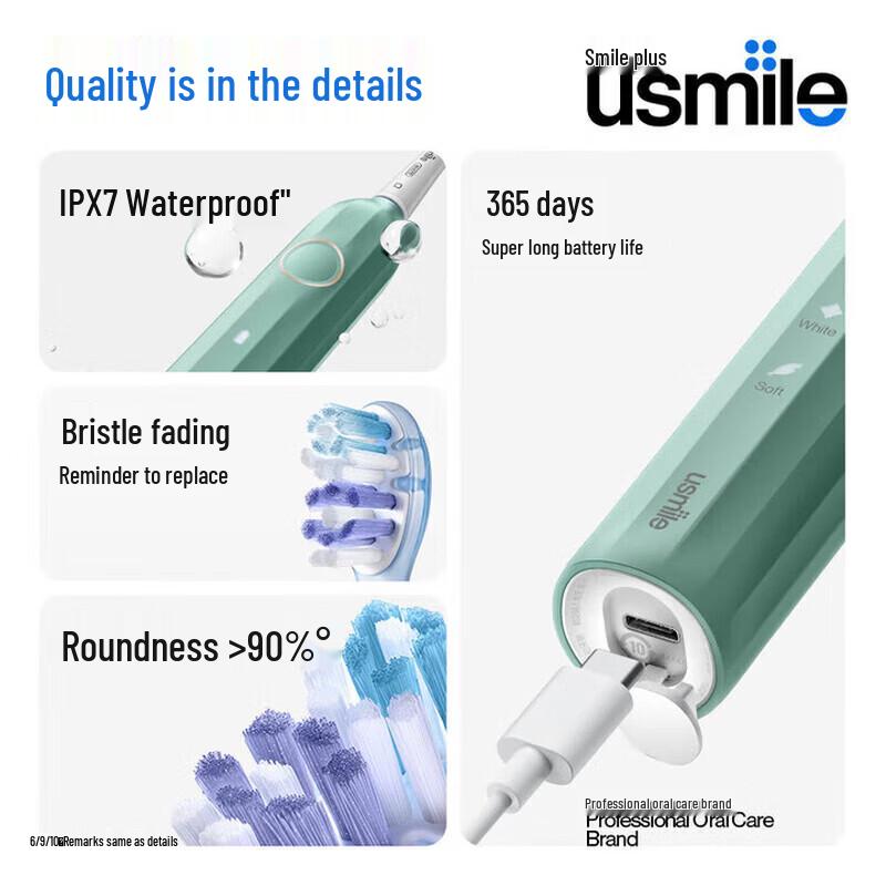 usmile Y1S Sonic Electric Toothbrush CN Plug (adapter Included)