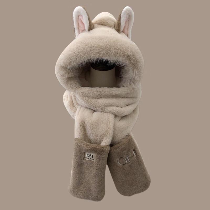 

Милый плюшевый шарф-шапка с рогами рождественского оленя