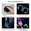 2pcs Car Led Light Cup Coaster Mat Drinks For f333 Cooper JCW F54 F55 F56 R54 R55 R56 Clubman Countryman Seven-tone LED Luminous 333f