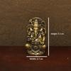 Zestaw Vintage Mosiężnych Posążków Ganesha z Wykwintnym Rzeźbieniem 2 Opcje Rozmiaru Do Ołtarza Domowego Pokoju Medytacyjnego Dekoracja Biurka