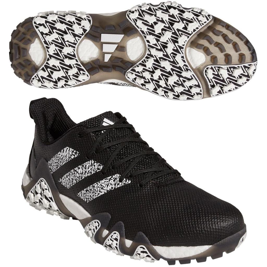 Golf Shoes Code Chaos 22 LVL61 Spikeless Shoes GX2618 Core Five 2022 Model Japanese Genuine Product [Adidas] Men's Black/White/Gray 28.5