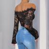 Women's Jumpsuit One Neck Long Sleeve Black Bodysuit Clothes