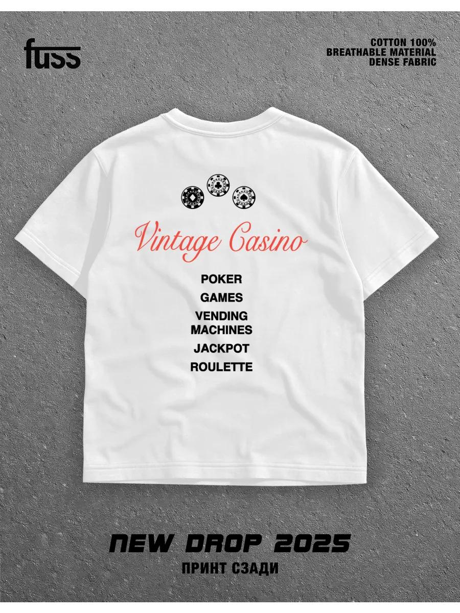 Casino print T-shirt 3XL