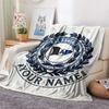 Custom Name Arminia Bielefeld Flannel Blanket, High quality Comfortable for All Seasons, Home Decor, Warmth and Comfort