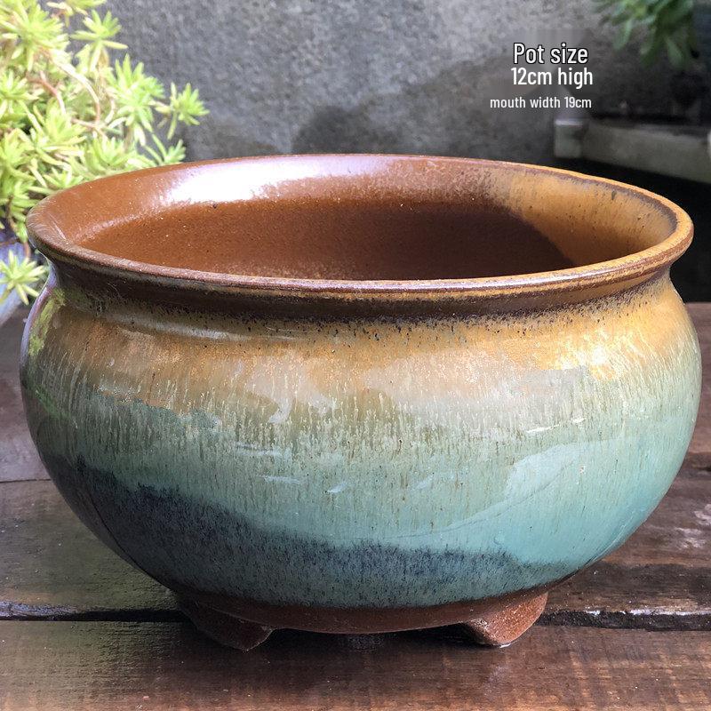 Sonderangebot: Retro Terrakotta Hoher Blumentopf für Sukkulenten oder Rettich