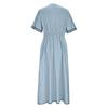 Womens Summer Dress Short Sleeve V Neck Ruffle Casual Loose Long Dresses