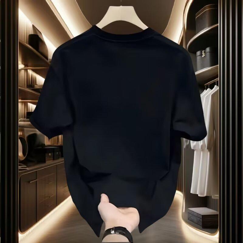 American Trendy Brand Short-Sleeved Pure Cotton Men'S Printed T-Shirt Trendy Men'S And Women'S Versatile Round Neck T-Shirt Men'S