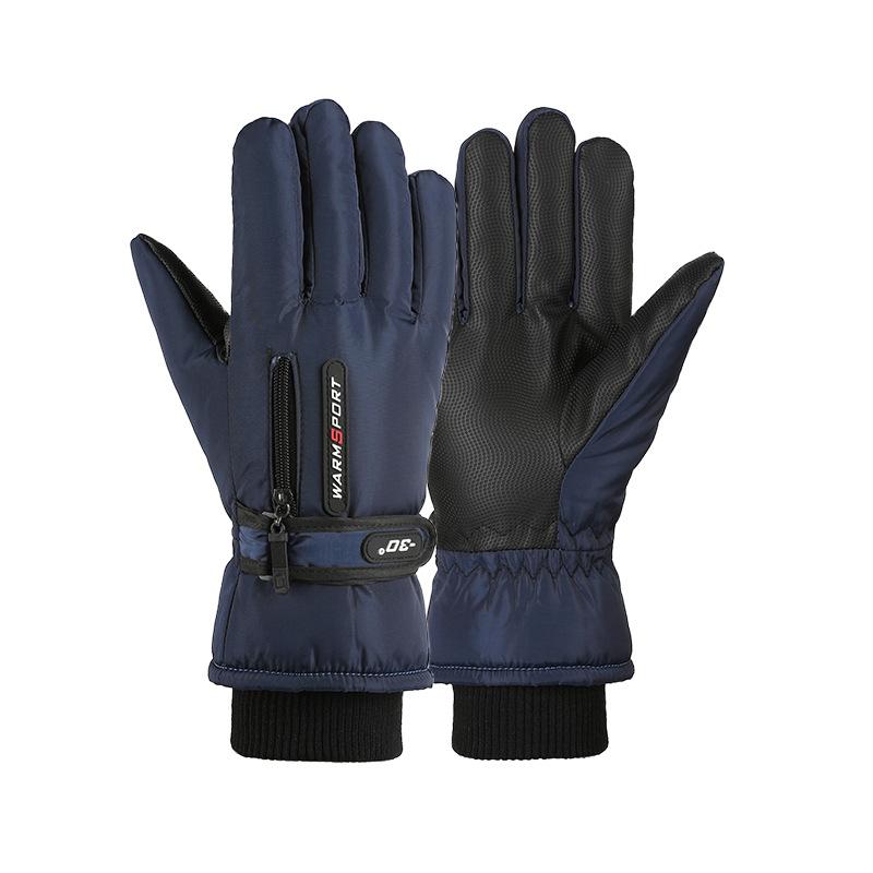 Ski Gloves Plus Velvet Thickened Warm Adult Outdoor Cycling Windproof Waterproof Non Slip Touch Screen Autumn and Winter Gloves
