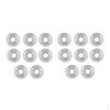 16 Pack of Frictionless Abec 9 Skateboard Roller Skate Bearings White