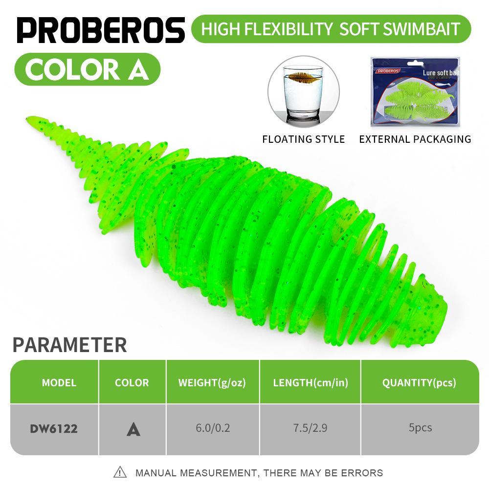 

Floating Soft Lure Worms for Mandarin Fish & Perch – Threaded Small Needle Tail, 5 pcs/pack 5 pieces per pack