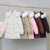 Fashion Winter Coats Woman Long Parkas Hooded Faux Fur Collar Thick Warm Women's Jackets