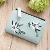 Mini Korean Style Embroidered Women's Zipper Wallet