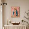 DIY Pearl Painting Kit for Adults Mary Kit, Divine Mercy Jesus Holy Art Religious Faith-based Craft Faux Set Beginners Christian Wall Decor
