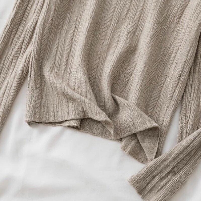 2023 Autumn Winter Knitted Pullover Fashion Sweater Women Long Sleeve Top Office Shirt Knitwear Bottoming Top Clothes 28715