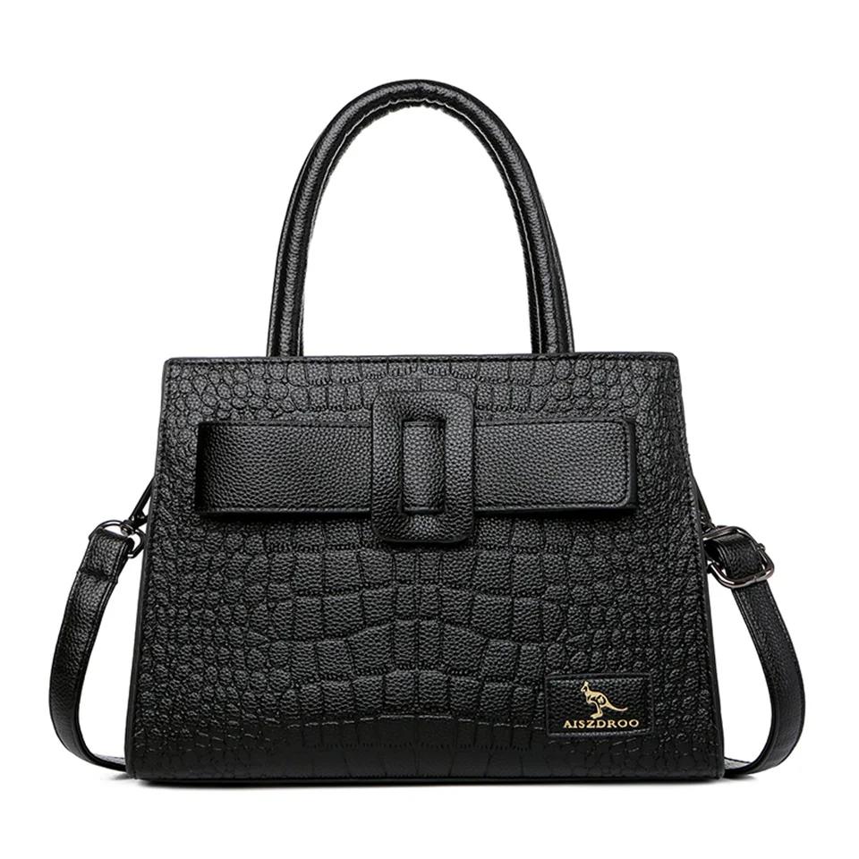 

Брендовая женская сумка из крокодиловой кожи, роскошные поясные сумки, женские кожаные сумки через плечо, дизайнерские сумки через плечо, женская сумка-тоут в стиле ретро