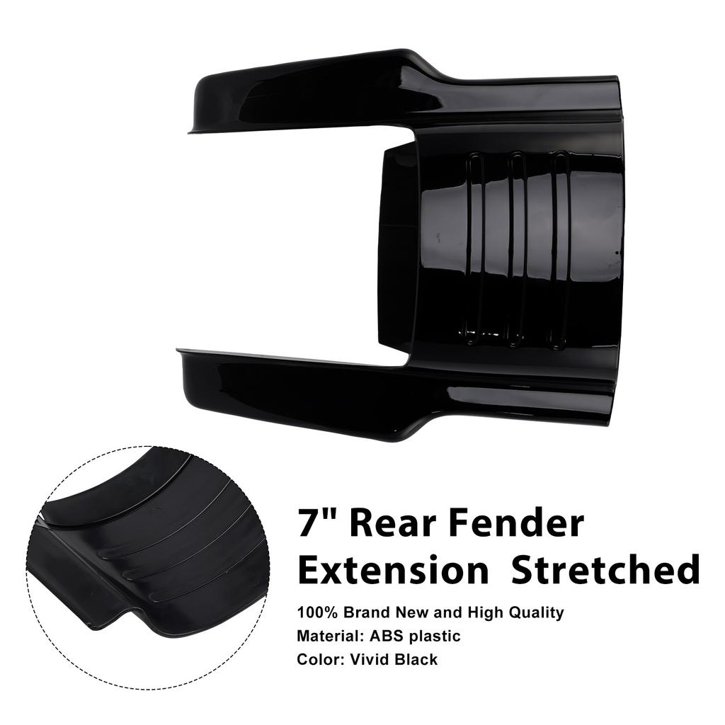 7" Rear Fender Extension Stretches For Touring Electra Glide Road King 96-08