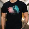 T-Shirt Men Horror Rabbit Motif Cotton Size S To 5XL