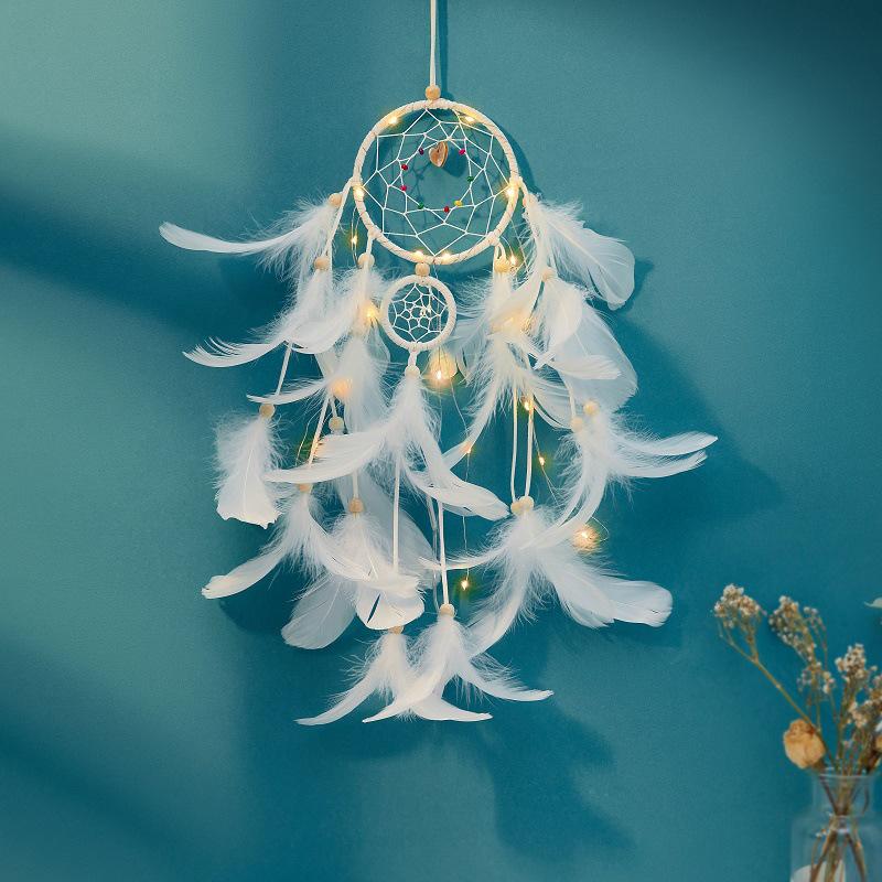 

Feather Dreamcatcher Pendant Seashell Wind Chime DIY Kit Without Light