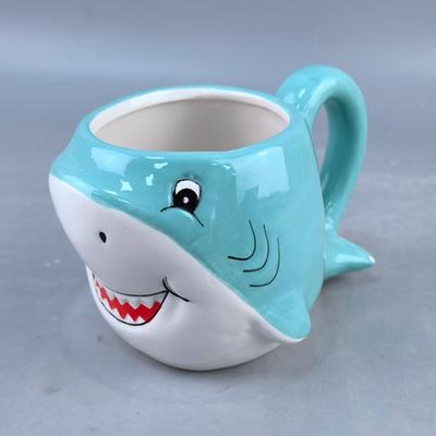 Creative Ocean Series Cup Shark Ceramic Mug Seahorse Octopus Whale Animal Cartoon Cup Alien