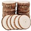 12/17/20/22/25pcs Round Wood Slices Sets for Weddings Family Party Natural Wood Slices for Christmas Various Seasons Festivals