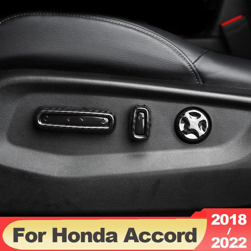 Pentru Honda Accord 10th X 2018-2022 mașină ABS carbon reglare automată scaun buton comutator capac decorativ carcasă buton ornament