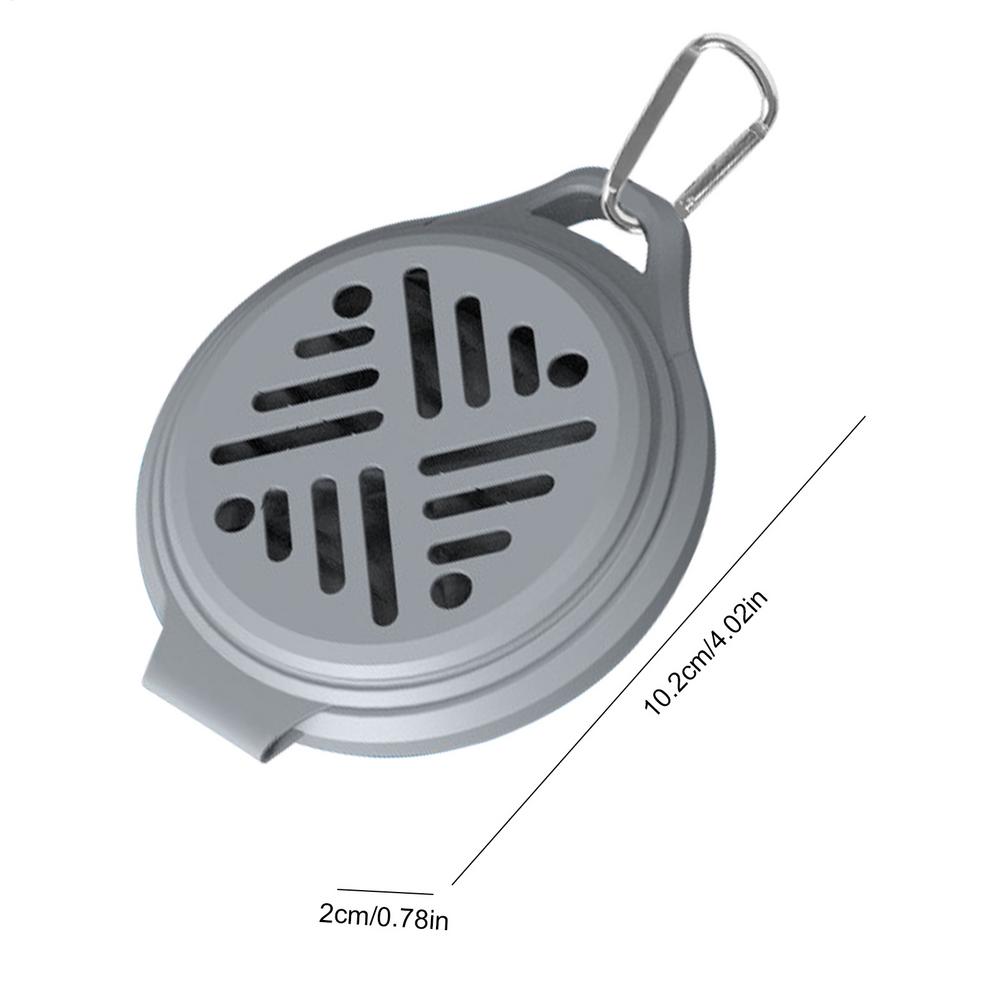 Outdoor portable mosquito coil holder camping can hang silicone mosquito coil fixed tray holder Fly Repeller for Camping Fishing