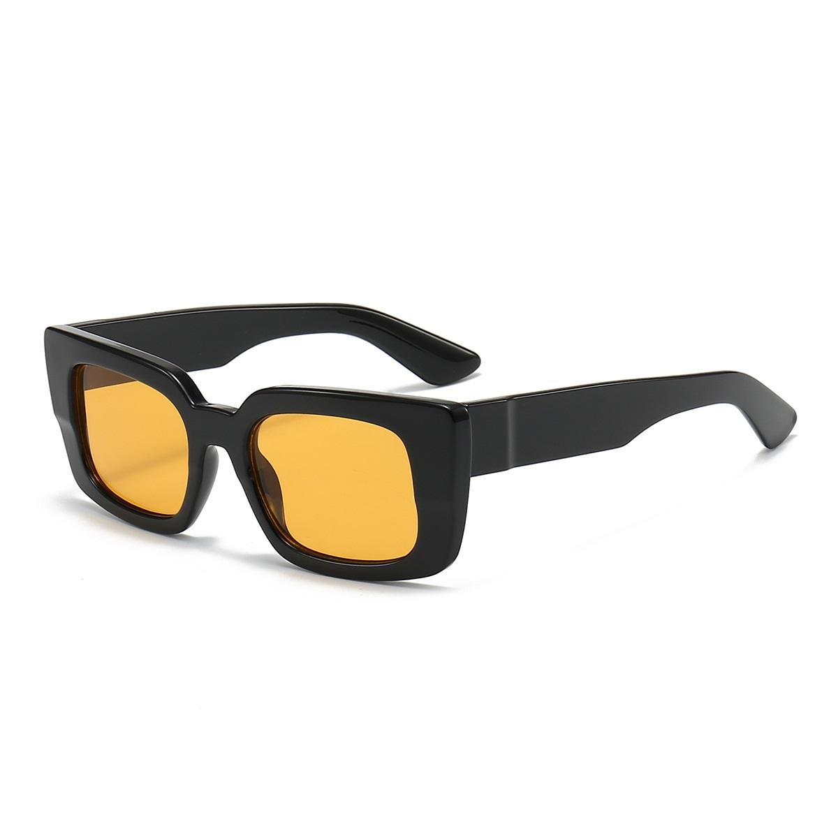 

Ins Popular Fashion Small Rectangle Sunglasses for Women Vintage Retro Leopard Sunglasses UV400 Men Trending Square Shape Sun Eyeglasses as picture