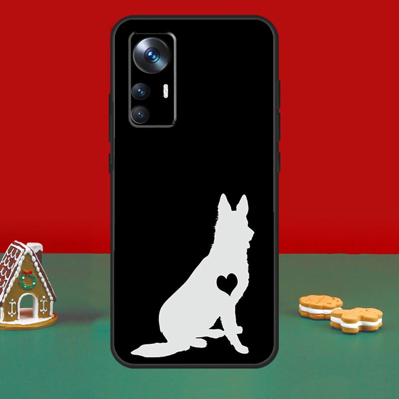 Cartoon German Shepherd Dog Case For Xiaomi 14 Ultra 11T 12T 13T Pro 12 13 Lite POCO X6 M6 Pro X3 X4 X5 M5s F3 F5 Cover