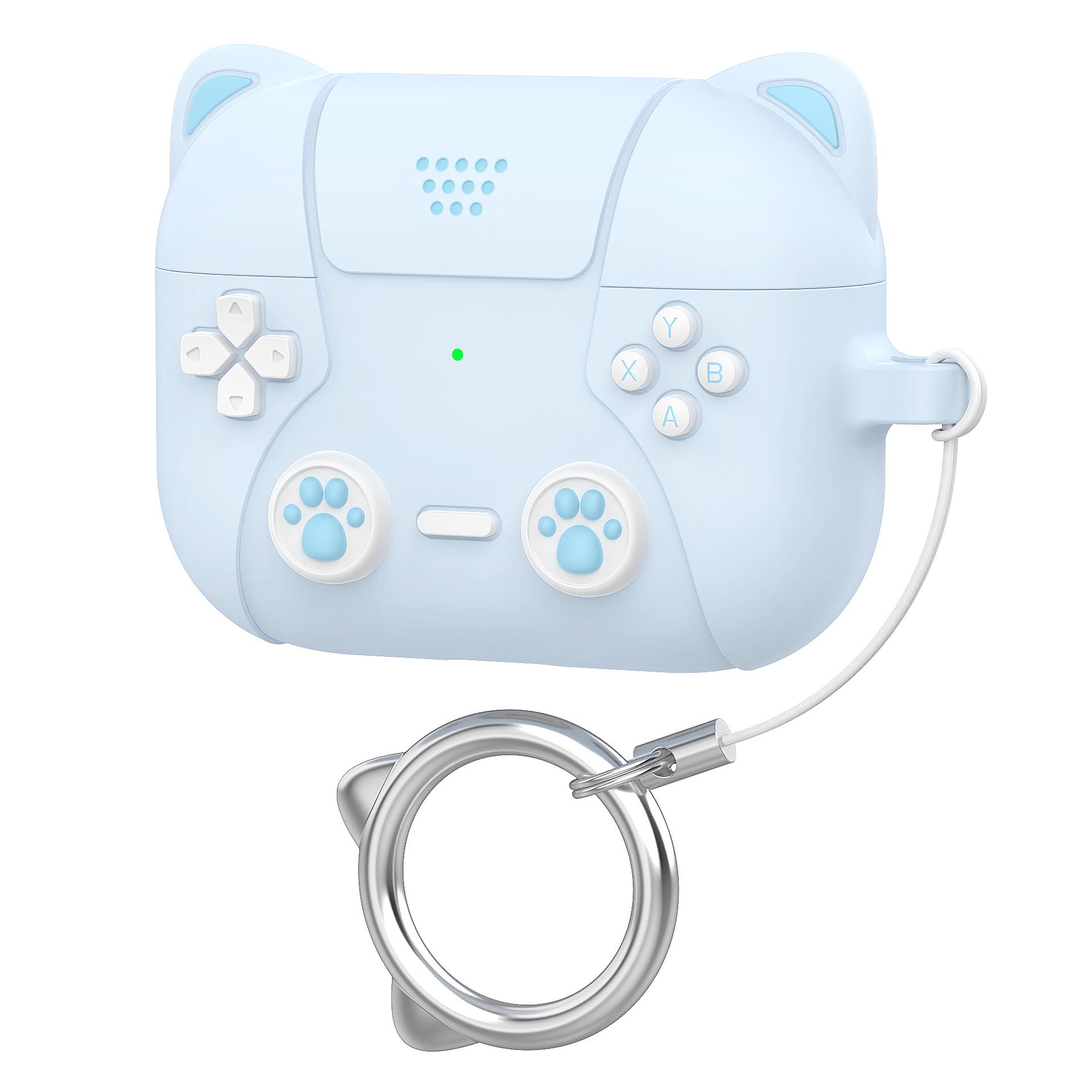 AirPods Pro 3 Cute Cat Silicone Protective Case AirPods Pro 3 синий