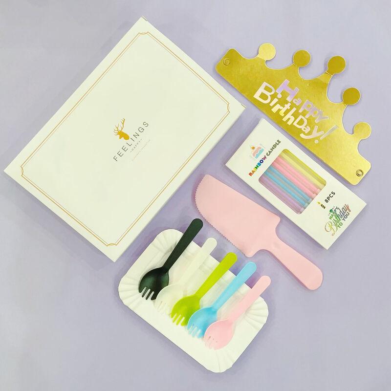 777 Disposable Birthday Cake Tableware Set