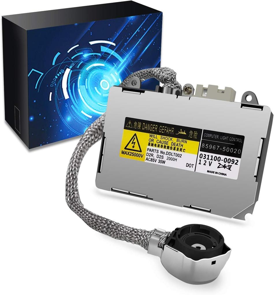 RDYCT HID Ballast Compatible with Toyota and Lexus D2S and Genuine Fully Replacement Ballast D2R, 35W, 12V, Replacement, Waterproof, (1 Piece)