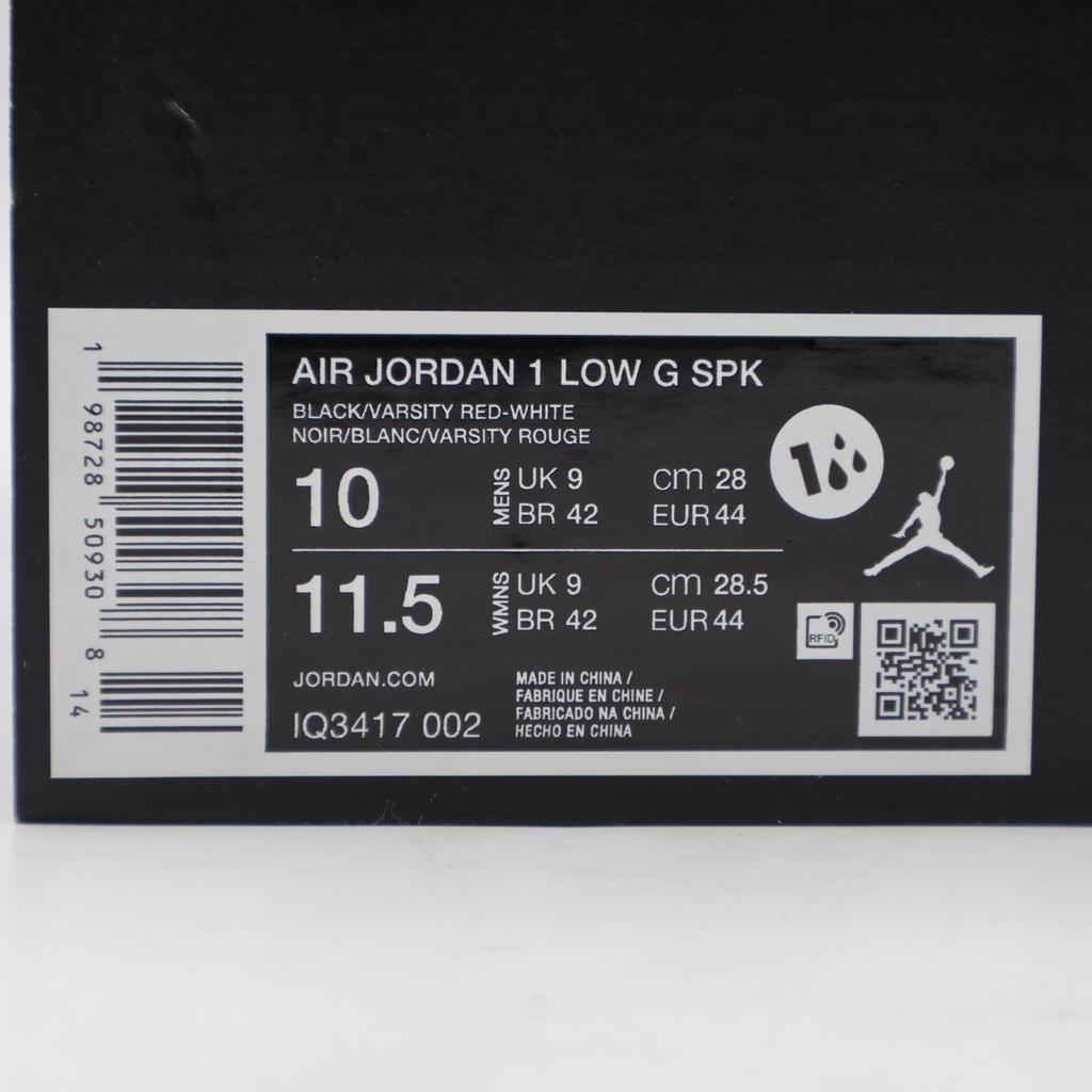 IQ3417-002 Nike Air Jordan 1 Low Golf Black White Varsity Red (Men's)