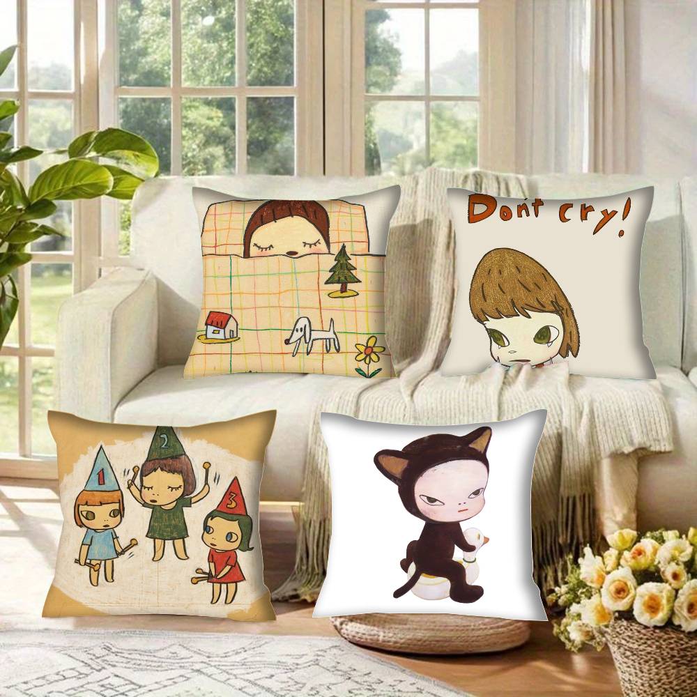 Pillowcases cushion covers living room sofas home decor gifts Anime Y-Yoshitomos Art bad kids