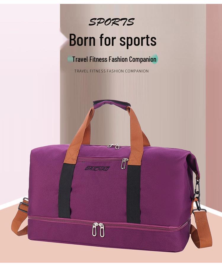 Multi-Compartment Travel Gym Bag: Wet/Dry Separation, Handbag, Carry-On, Outdoor Luggage, Short-Distance Sports Bag