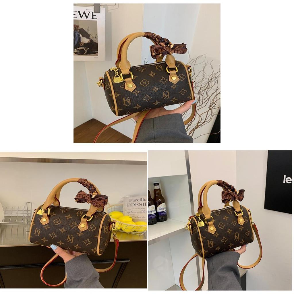 Piccola Borsa a Tracolla Materiale PU Stile Secchiello Per Uso Quotidiano