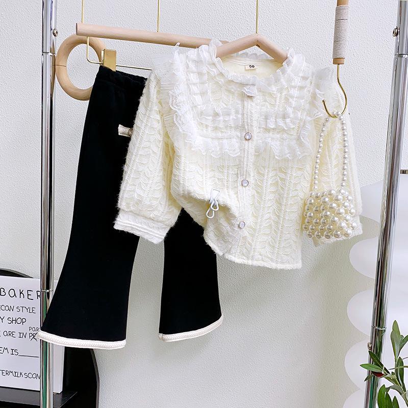 New Style Fleece-Lined Winter Leggings for Girls - Warm, Casual Long Pants WE576