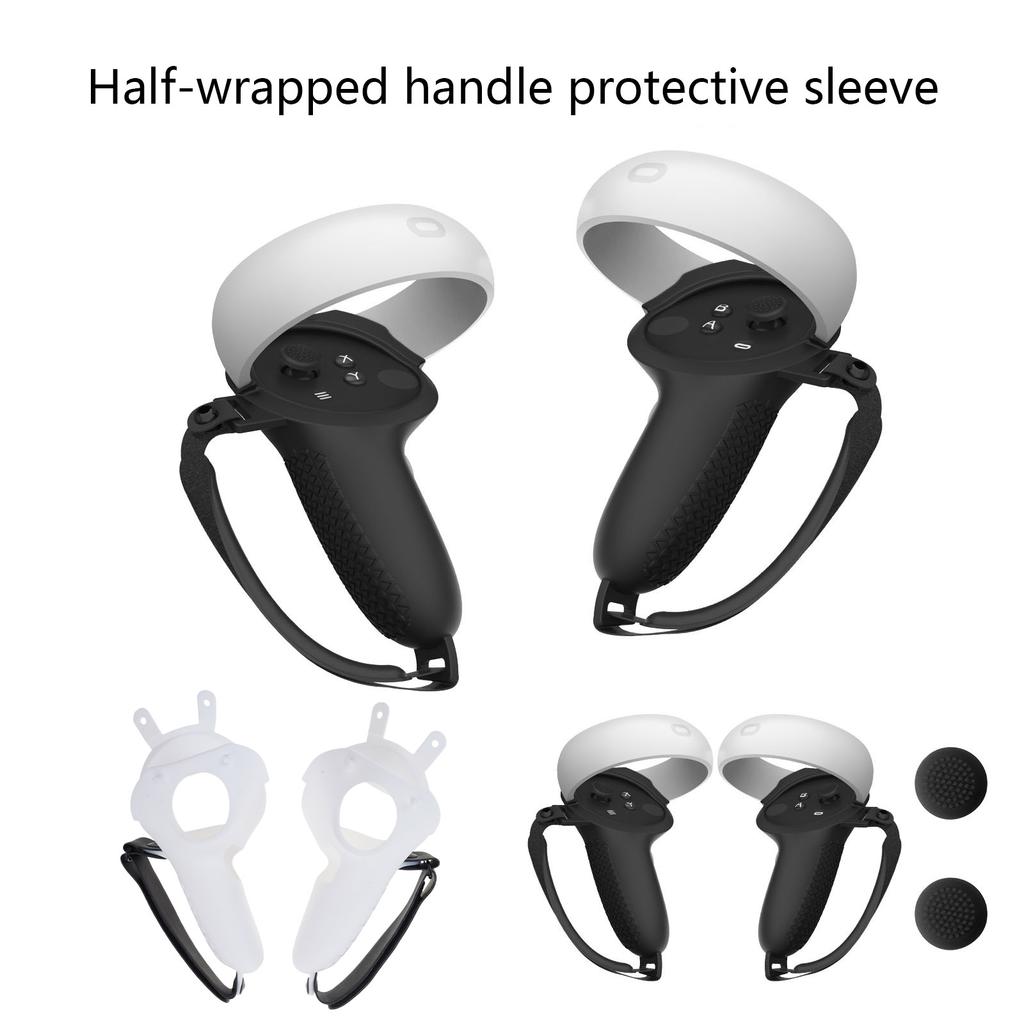 Anti-Throw Controller Shells Grips Lightproof Cover for Quest 2 VR Handle Protective Pouch VR Controller Sleeves