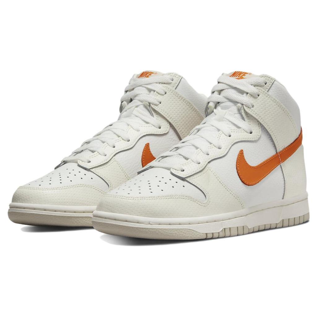 New Nike Dunk High White Magma Orange Women's DV6986-100