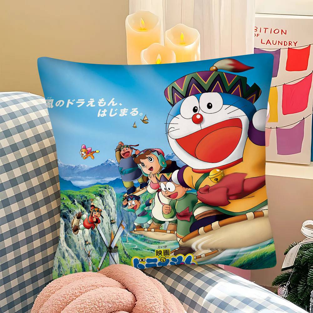 Doraemon The Movie Nobita's Sky Utopia Pillow Case Square Pillow Bedroom Sofa Leisure Comfort Cushion Car  Home Decoration