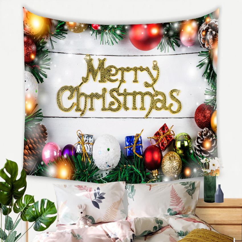 Christmas Snowman Magic Tapestry New Year Bedroom Wall Hanging Home Decor Bohemian Decorative Hippie Printed Sheet Background