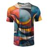 Fashion Colorful Abstract Art 3D Print T-Shirts Men Women Tees Short Sleeve Round Neck T Shirt Harajuku Top Men's Clothing