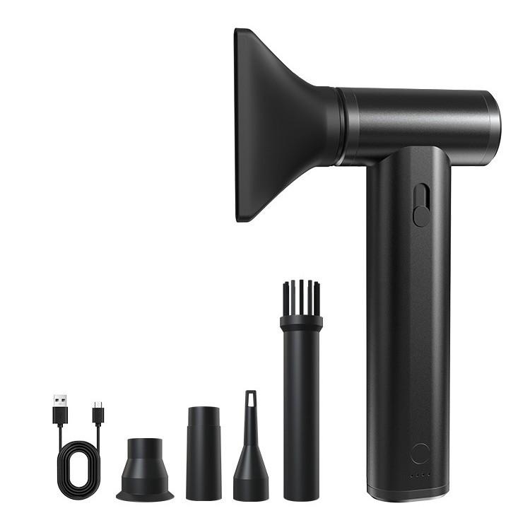Portable Wireless Hair Dryer with Magnetic Nozzle and Aluminum Alloy Dust Blower