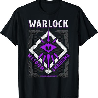 Dungeons & Dragons Warlock Wisdom & Charisma T-Shirt