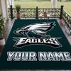 Benutzerdefinierter Teppich mit Aufdruck Philadelphia Eagles Rutschfester Bodenbelag Für Wohnzimmerdekoration