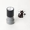 1 Set Cute Black Cat Photosensitive Stamps, Cartoon Cat Pattern Decorative Stamps for Scrapbooking, Notes and DIY Handmade Craft