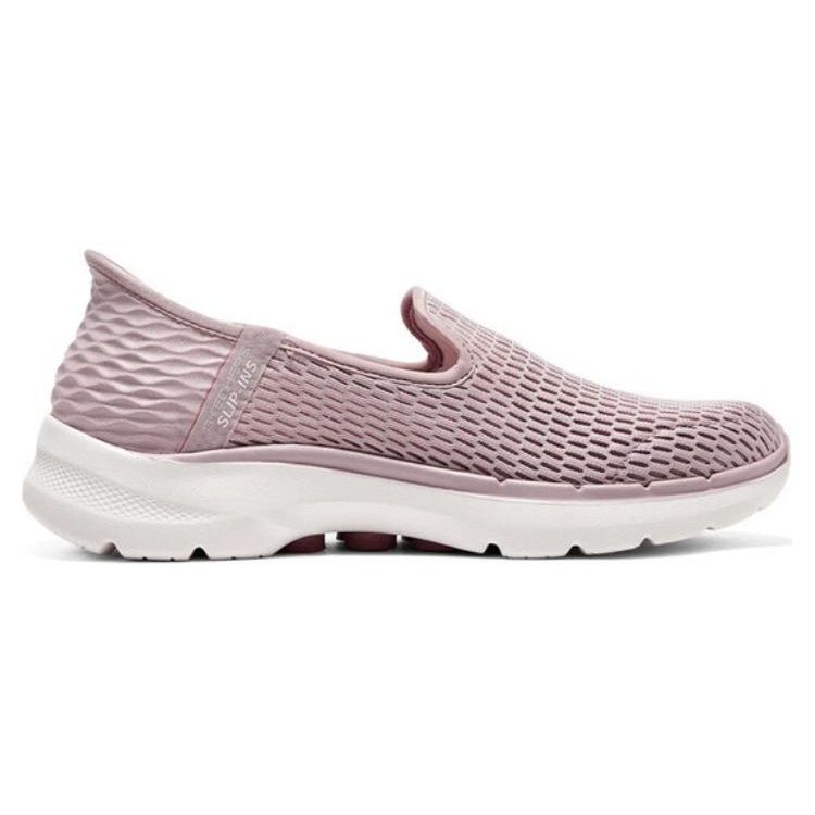 Skechers Go Walk 6 Mesh Sintetico Slip-On Tecnologia Flash Sportive Basse Casual Scarpe Donna sneaker Rosa 896236-MVE